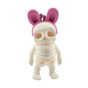 FD34 Brelok Figurka 3d drukowana fidget SZKIELET KOŚCIOTRUP zajączek
