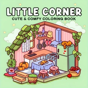 KCW3 Książka kolorowanka LITTLE CORNER CUTE & COMFY Coco Wyo z Tiktoka