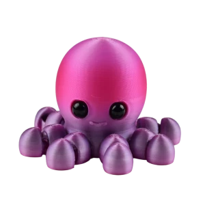 FD35 Figurka 3d drukowana fidget OŚMIORNICA OKTOPUS tęczowa PINK