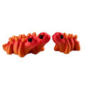 Figurka 3d drukowana dinozaur ombre czerwona