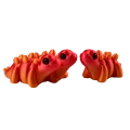 Figurka 3d drukowana dinozaur ombre czerwona