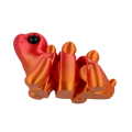 Figurka 3d drukowana dinozaur ombre czerwona