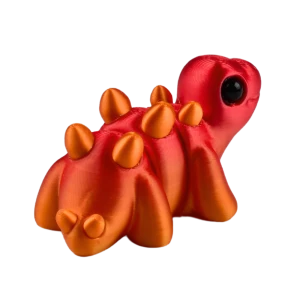 FD36 Figurka 3d drukowana fidget DINOZAUR STEGOZAUR cieniowana czerwona