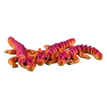 Figurka 3d drukowana fidget SMOK z rogami ombre różowy pomarańczowy