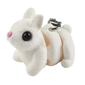 FD40 Brelok Figurka 3d drukowana fidget KRÓLIK KRÓLICZEK BUNNY puszysty
