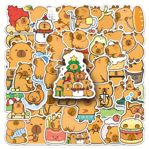 W212 Naklejki STICKER BOMB WLEPY wlepki KAPIBARA na laptop samochód 50szt 