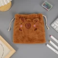 Worek kosmetyczka KAPIBARA pluszowy
