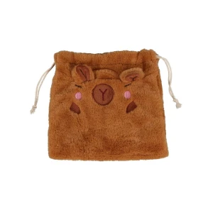 Worek WORECZEK kosmetyczka KAPIBARA pluszowy ze sznurkiem KAWAII