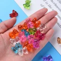 Koraliki akrylowe MIŚ MISIE 18mm MIX kolorowe przezroczyste