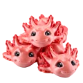 Figurka 3d drukowana fidget AXOLOTL duży