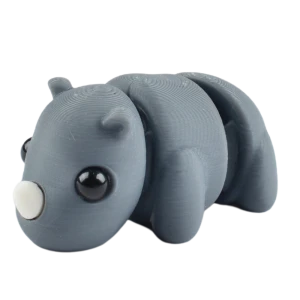 FD53 Figurka 3d drukowana fidget NOSOROŻEC zwierzak 