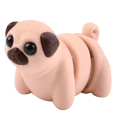 Figurka 3d drukowana fidget MOPS mopsik