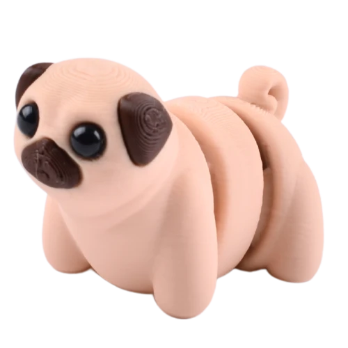 Figurka 3d drukowana fidget MOPS mopsik