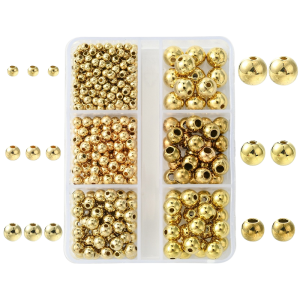 KLZ39 Zestaw przekładki złote MIX różne rozmiary 420szt