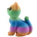 Figurka 3d drukowana KOT KOTEK rainbow