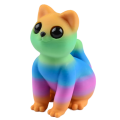 Figurka 3d drukowana KOT KOTEK rainbow