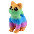 Figurka 3d drukowana KOT KOTEK rainbow