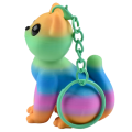 Brelok Figurka 3d drukowana KOT KOTEK rainbow
