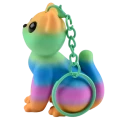 Brelok Figurka 3d drukowana KOT KOTEK rainbow