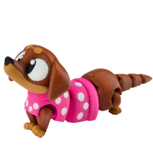 FD59 Figurka 3d drukowana fidget JAMNIK pies PIESEK pupil