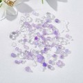 Koraliki akrylowe MIX kształtów fioletowe przezroczyste 20g