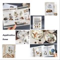 Naklejki foliowe PVC arkusze KAWA COFFEE koty scrapbooking