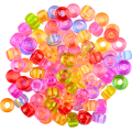 Koraliki kulki oponki przezroczyste akryl 9mm warkoczyki bransoletki pony bead