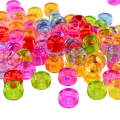 Koraliki kulki oponki przezroczyste akryl 9mm warkoczyki bransoletki pony bead
