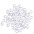 Koraliki kulki oponki akryl 9mm warkoczyki bransoletki pony bead białe