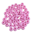 Koraliki kulki oponki akryl 9mm warkoczyki bransoletki pony bead lawendowy róż
