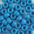 Koraliki oponki akryl 9mm warkoczyki bransoletki pony bead niebieskie
