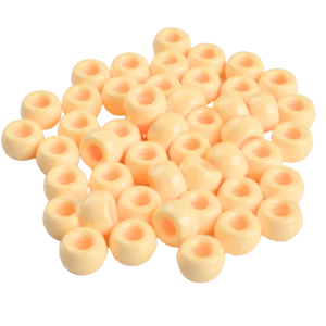 KOP19 Koraliki oponki kandi 9mm warkoczyki pony bead jasnopomarańczowe 20szt