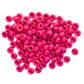 Koraliki oponki akryl 9mm warkoczyki pony bead magenta