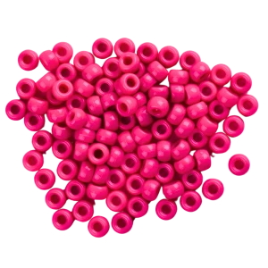 KOP23 Koraliki oponki kandi 9mm warkoczyki pony bead magenta 20szt