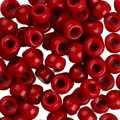 Koraliki oponki akryl 9mm warkoczyki pony bead bordowe