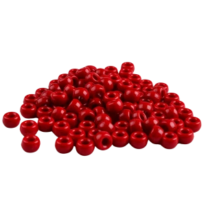 KOP24 Koraliki oponki kandi 9mm warkoczyki pony bead bordowe 20szt