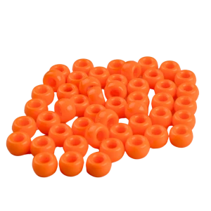 KOP25 Koraliki oponki kandi 9mm warkoczyki pony bead pomarańczowe 20szt