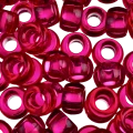 Koraliki oponki 9mm warkoczyki pony bead wiśniowe transparentne