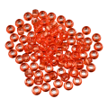 Koraliki oponki 9mm warkoczyki pony bead pomarańczowe transparentne