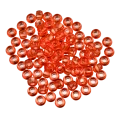 Koraliki oponki 9mm warkoczyki pony bead pomarańczowe transparentne