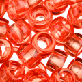 Koraliki oponki 9mm warkoczyki pony bead pomarańczowe transparentne