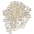 Koraliki oponki 9mm warkoczyki pony bead transparentne brokat 20szt