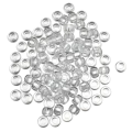 Koraliki oponki 9mm warkoczyki pony bead przezroczyste