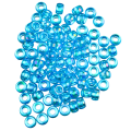 Koraliki oponki 9mm warkoczyki pony bead niebieskie opalizujące