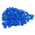 Koraliki oponki 9mm warkoczyki pony bead granatowe opalizujące