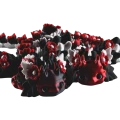 Duża figurka 3d drukowana fidget SMOK dragon CRIMSON