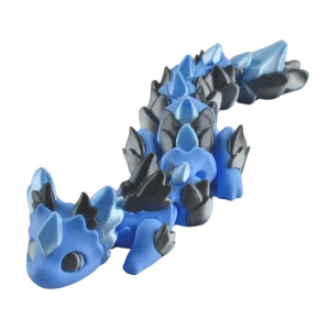 FD63 Figurka 3d drukowana fidget SMOK dragon lodowy kryształ