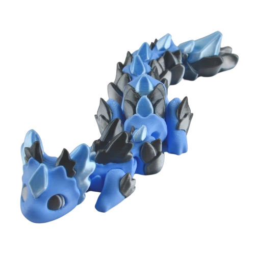 Figurka 3d drukowana fidget SMOK dragon lodowy kryształ