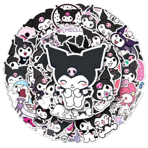 Naklejki STICKER BOMB WLEPY wlepki KUROMI kreskówka 50szt