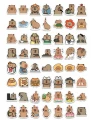 Naklejki STICKER BOMB WLEPY wlepki KAPIBARA Capybara 64szt
